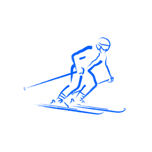 Attività skiing